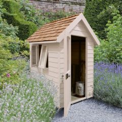 Forest Garden Retreat Shed - Natural Cream - Installed