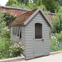 Forest Garden Retreat Shed - Pebble Grey - Installed