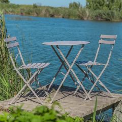 Royalcraft Padstow 2 Seater Bistro Set - Grey