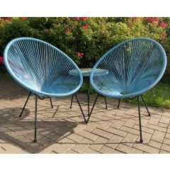 Royalcraft Monaco 2 Seater Bistro Set - Blue