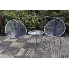 Royalcraft Monaco 2 Seater Bistro Set - Grey