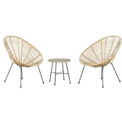 Royalcraft Monaco 2 Seater Bistro Set - Bamboo