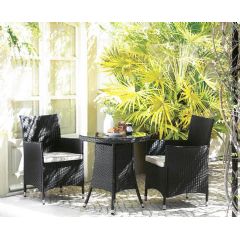 Royalcraft Cannes 2 Seater Bistro Set - Black