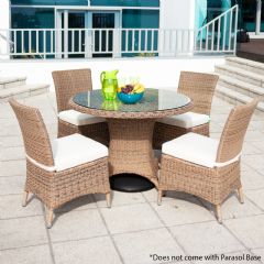 Cozy Bay Barcelona 4 Seater Dining Set - Four Seasons