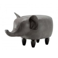 Gardeco Elephant Indoor Footstool - Grey