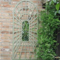 Parallax Perspective Trellis Garden Mirror