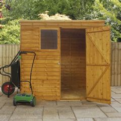 Mercia Overlap Pent Shed - W7ft x D5ft
