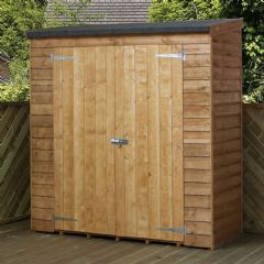 Mercia Overlap Tall Pent Shed - W6ft x D2.5ft