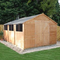 Mercia Overlap Apex Shed - W10ft x D15ft