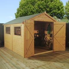 Mercia Shiplap Tongue and Groove Apex Shed - W6ft x D10ft