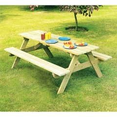 Alexander Rose Pine FSC Woburn Picnic Table - 6ft