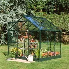 Halls Popular Green Frame Greenhouses - Horticultural Glass