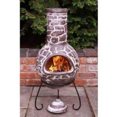 Gardeco Clay Cantera Brown Chiminea Large - 110cm