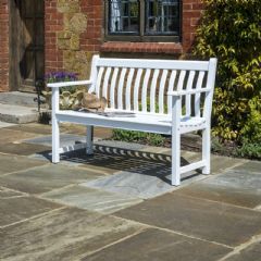 Alexander Rose Broadfield 2 Seater Bench - White