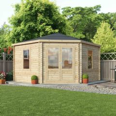Mercia Greenacre Corner Cabin - W13ft x D13ft