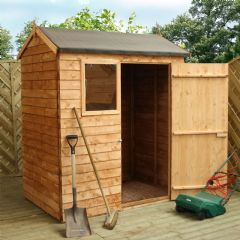 Mercia Overlap Reverse Apex Shed - W6ft x D4ft