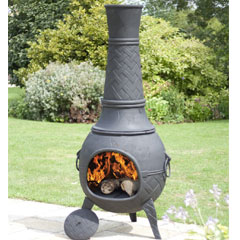 La Hacienda Cast Iron Mega Chiminea 205cm