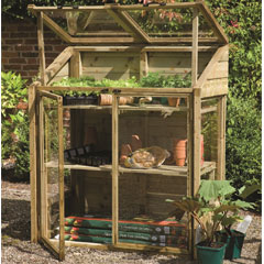 Forest Garden FSC Mini Greenhouse - W4ft x D2ft
