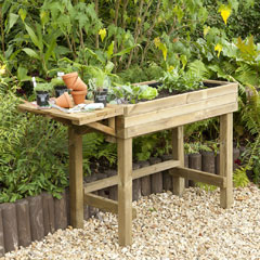 Forest Garden Trough Planter Potting Table