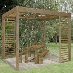 Forest Garden FSC Dining Pergolas