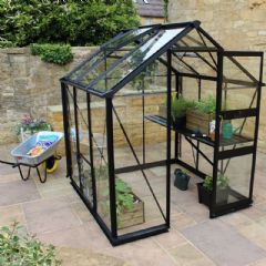 Eden Birdlip Zero Threshold Greenhouse - Green - W4ft x D4ft - Horticultural Glass