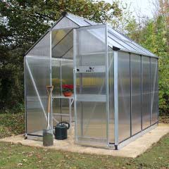 Eden Burford Zero Threshold Aluminium Frame Greenhouse - Horticultural Glass