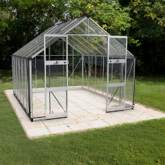 Eden Bourton Zero Threshold Aluminium Frame Greenhouses - Long Pane Toughened