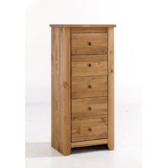 Ellister Havana 5 Drawer Narrow Chest of Drawers