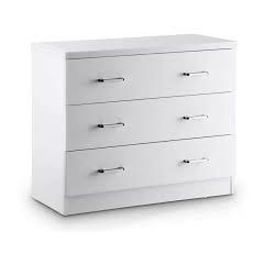 Ellister Novello 3 Drawer Chest of Drawers - White