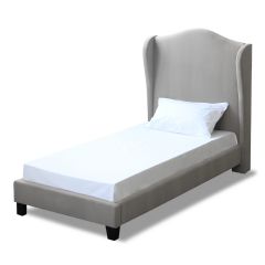 Ellister Chateaux Winged Single Bed - Silver