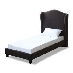 Ellister Chateaux Winged Single Bed - Charcoal