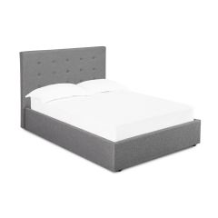 Ellister Lucca Double Bed - Grey