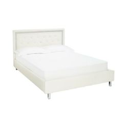Ellister Crystalle Double Bed - White