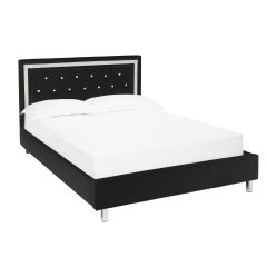 Ellister Crystalle Double Bed - Black