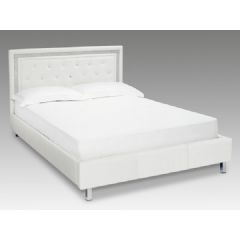 Ellister Crystalle Kingsize Bed - White
