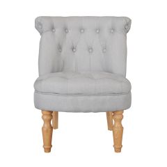 Ellister Charlotte Boudoir Linen Chair - Duck Egg Blue