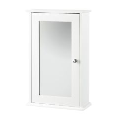 Ellister Alaska White Mirrored Bathroom Wall Cabinet