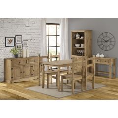 Core Products Corona Rectangular 4 Seater Dining Set - 118cm