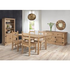 Core Products Corona Rectangular 4 Seater Dining Set - 150cm