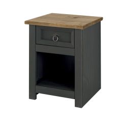 Core Products Corona Carbon 1 Drawer Bedside Cabinet