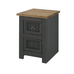 Core Products Corona Carbon 2 Drawer Bedside Cabinet