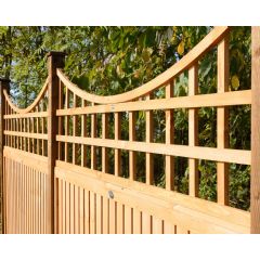 Grange Wooden Bow Top Trellis - W1.83m x H0.57m