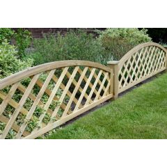 Grange Wooden Madeley Convex Trellis - 1.8m x 0.50m