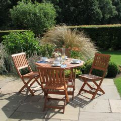 Greenfingers Loreto 4 Seater Dining Set - 100cm Table