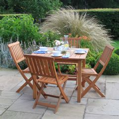 Greenfingers Loreto 4 Seater Dining Set - 90cm Table