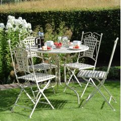 Ellister Mercia 4 Seater Dining Set - Antique Cream