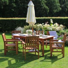 Greenfingers Chessington 6 Seater Dining Set - 180cm Table