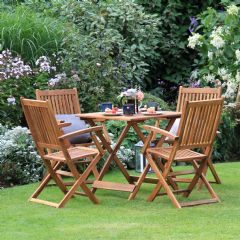 Ellister Portland 4 Seater Dining Set - 70cm Table