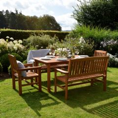 Greenfingers Loreto 6 Seater Dining Set - 150cm Table
