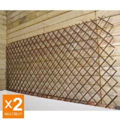 Greenfingers Expanding Willow Trellis 2 x 1.8m Multi-Buy